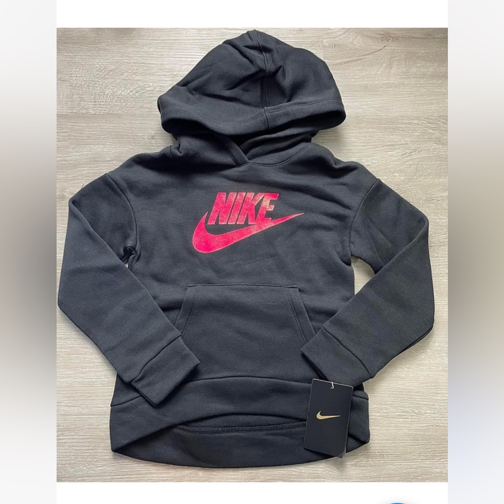 Nike Little Girl Sparkly Logo Hoodie